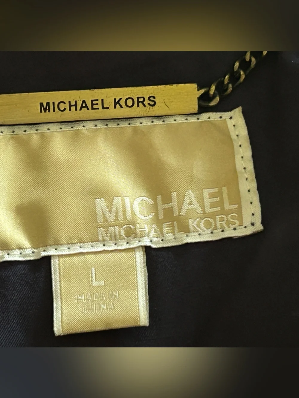 Michael Kors Women’s Navy Hooded Field Jacket Sz L